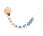 Prende Chupeta de Silicone Personalizada Eco Sapphire