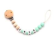 Chupetero Silicona Personalizado Eco Menta