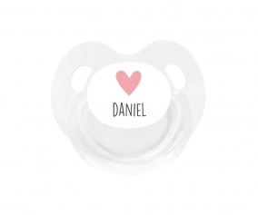 Succhietto Personalizzato Tutete Retro Bianco Cuore