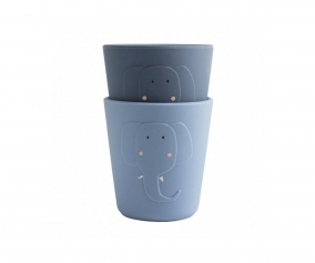2 Vasos de Silicona Trixie Mrs. Elephant