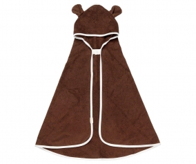 Telo Cappuccio Baby Bear Chocolate Personalizzabile