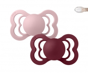 2 Chupetes BIBS Supreme Pink Plum/Elderberry Silicona