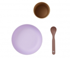 Stoviglie 3 Pezzi PLA Eco Lilac Mix