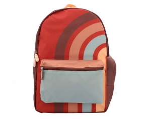 Mochila Grande Brown Rainbow Personalizable