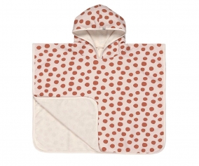 Poncho Towel Dots Powder Pink