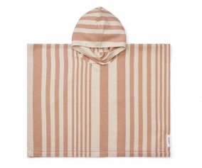 Poncho Roomie Stripe Tuscany Rose/Sandy