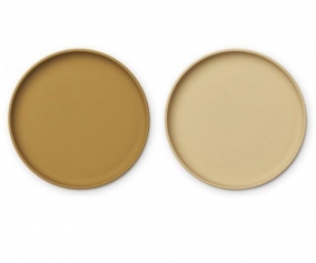 Pratos de silicone Brandon Golden Caramel/Safari Mix