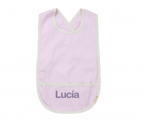 Babero Cruzado Lilac Personalizable