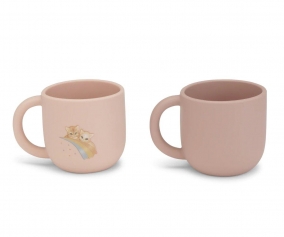 2 Tazas de Silicona Rainbow Kitty