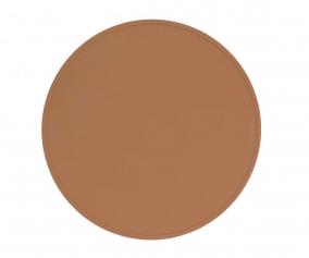 Set de Table Rond en Silicone Marron