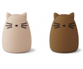 2 Luces de Noche Callie Cat Rose /Golden Caramel