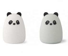 2 Luces de Noche Callie Panda Creme de la Creme/Dove Blue
