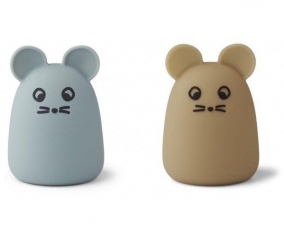 2 Luces de Noche Callie Mouse Blue Fog/Oat