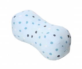 Coussin Beach Peanut Polka Dots Bleu 