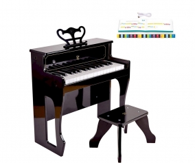 Piano Vertical com som dinmico Preto