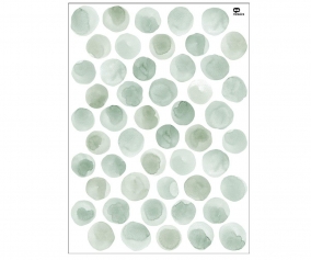 Adhesivos Pared Lunares Verde