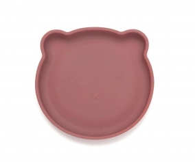 Plato con Ventosa Bear Mahogany Rose