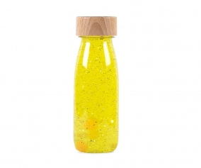 Botella Sensorial Flotante Flip Yellow