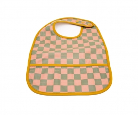 Bavoir Bb  carreaux Sunset/Orchard