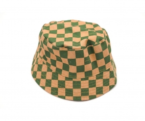 Gorrito de Bao Reversible Cuadros Sunset/Orchard