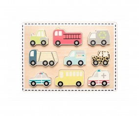 Puzzle Encajable Coches