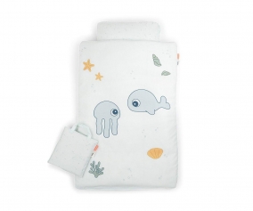 Parure de lit junior Jelly & Wally Bleu