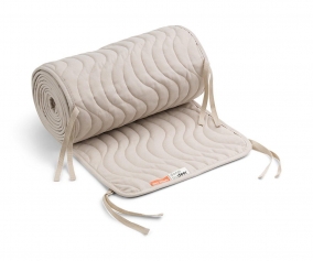 Protge-lit matelass avec cordes Waves Sand 