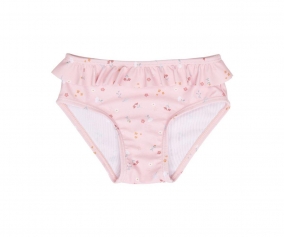 Braguita Bikini Volante Flores Rosa