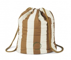 Sacca-Zaino Samar Stripe Golden Caramel/Sandy Personalizzabile