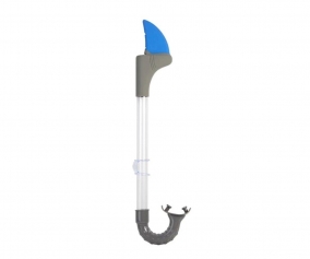 Tubo Snorkel Shark Bite Shark Fin Misty Blue