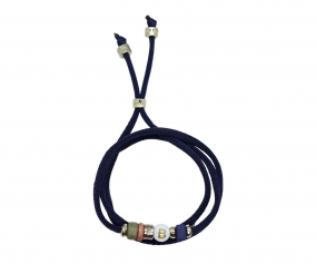 Colar Pulseira Du Navy Blue