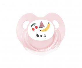 Chupeta Personalizada Retro Rosa Fruits