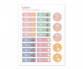 25 Etiquetas para Ropa Fruits
