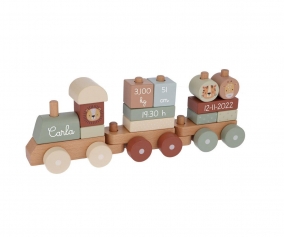 Trenino Legno Zoo Sage Personalizzabile
