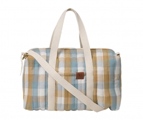 Sac de sport rembourr avec poigne longue Cottage Blue Checks 