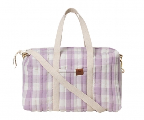 Borsa Gym Bag Trapuntata Lilac Checks