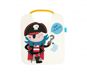 Babero Rizo Plastificado Pirata