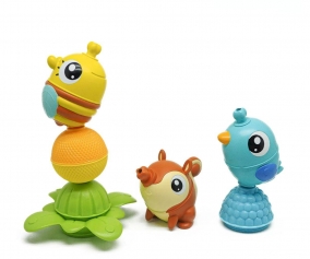 Ensemble animaux forestiers et perles ducatives
