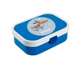 Caja Almuerzo Midi Campus Azul Skater Dog Personalizada