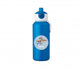Botella Campus Pop-Up Personalizada Azul 400ml Skater Dog