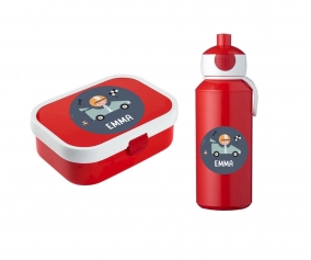 Set Pranzo Campus Rosso Personalizzato Speed Racers