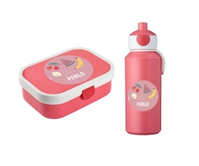 Set Pranzo Campus Rosa Personalizzato Fruits