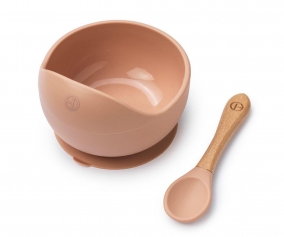 Ensemble djeuner en silicone Blushing Pink