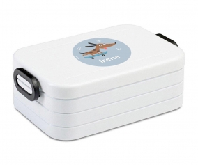 Bento Box Midi Nordic Bianca Personalizzata Skater Dog