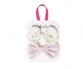 2 Pinze Capelli Mini Dotty and Velvet Bow