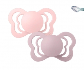 2 Chupetes BIBS Couture Blossom/Dusky Lilac Silicona