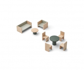Saln Casa de Juegos Gillian Hunter Green Mix