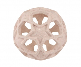 Bola Mordedor Reciclada Estrela Peach