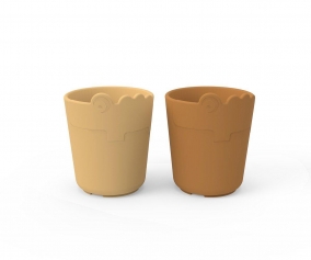 2 Bicchieri Kiddish Croco Mustard
