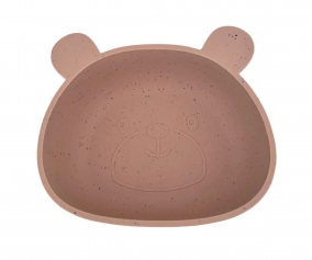Bol con Ventosa Bear Shell Rosewood